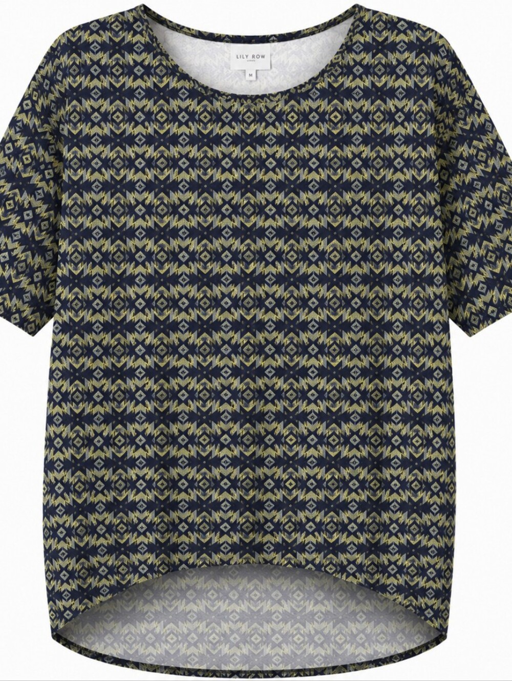 LULAROE | Irma High Low Oversized Tunic Top Tribal Aztec Geometric Print NWT | M